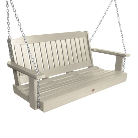 Highwood Usa Lehigh Porch Swing 4ft Outdoor Furniture for Patio, Backyard, Garden AD-PORL2-WAE